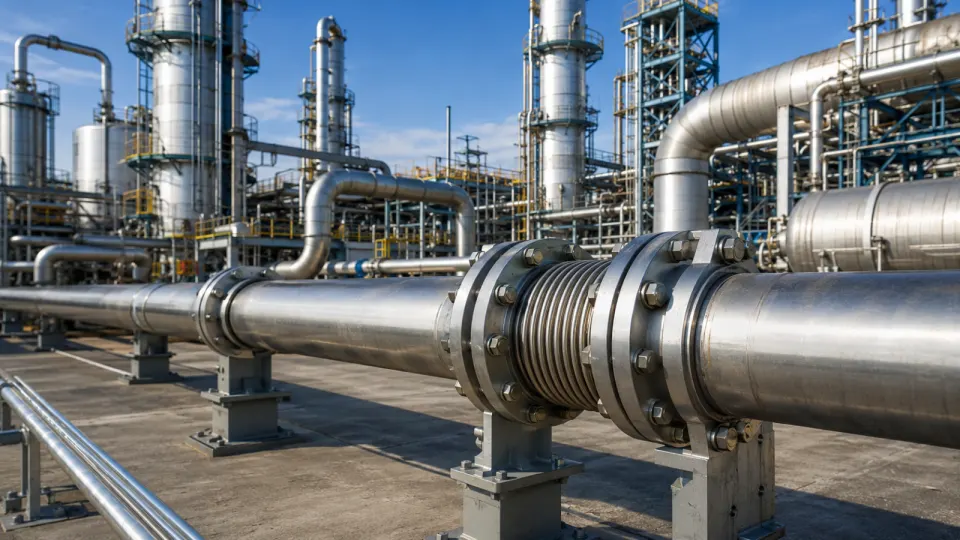 Petrochemical and process — typical industrial installation