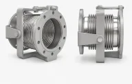 Hinged metallic expansion joint